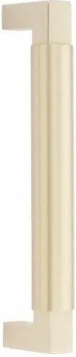 Emtek Concealed Surface Mount Hercules Smooth Door Pull, 8" Center to Center Satin Brass