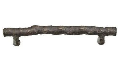 Emtek Concealed Surface Mount Twig Bronze Door Pull, 8" Center to Center Medium Bronze Patina