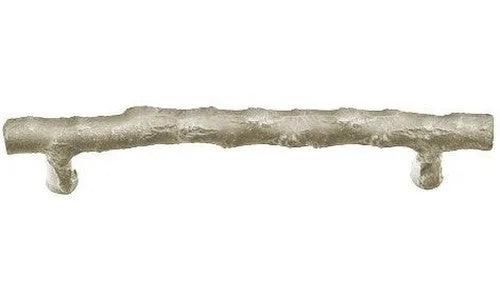 Emtek Concealed Surface Mount Twig Bronze Door Pull, 8" Center to Center Tumbled White Bronze
