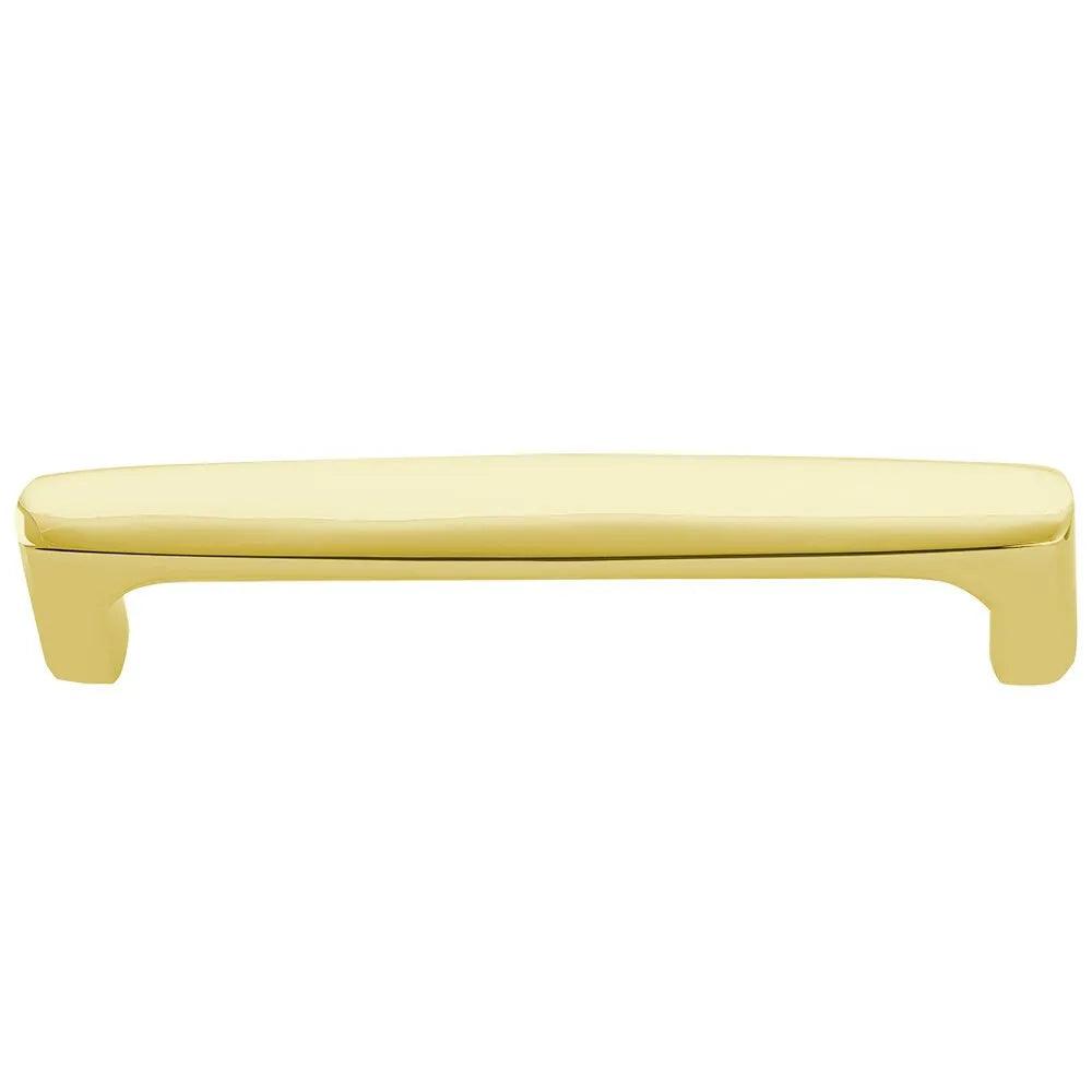 The Emtek Concealed Surface Mount Urban Modern Door Pull, 8" Center to Center in Unlacquered Brass finish