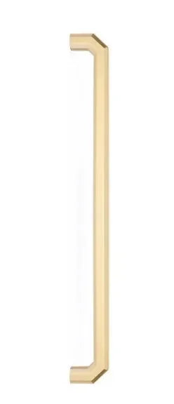 The Emtek Concealed Surface Riviera Appliance Pull in Satin Brass finish