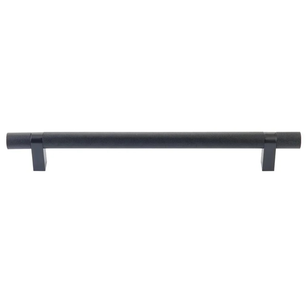 The Emtek Concealed Surface Select Knurled Appliance Bar Pull, 12" C-to-C in Oil Rubbed Bronze finish