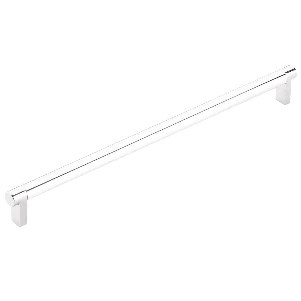 The Emtek Concealed Surface Select Rectangular Stem Smooth Appliance Pull in Polished Chrome finish