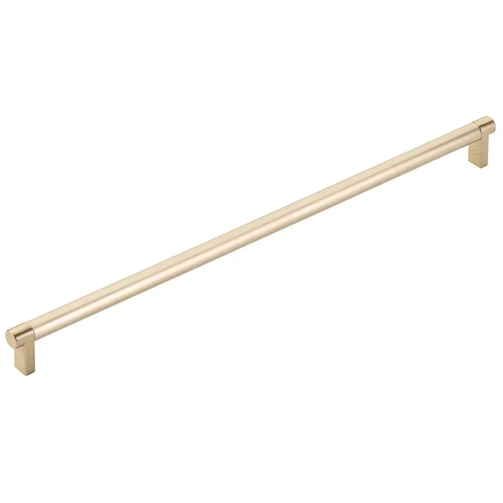 The Emtek Concealed Surface Select Rectangular Stem Smooth Appliance Pull in Satin Brass finish