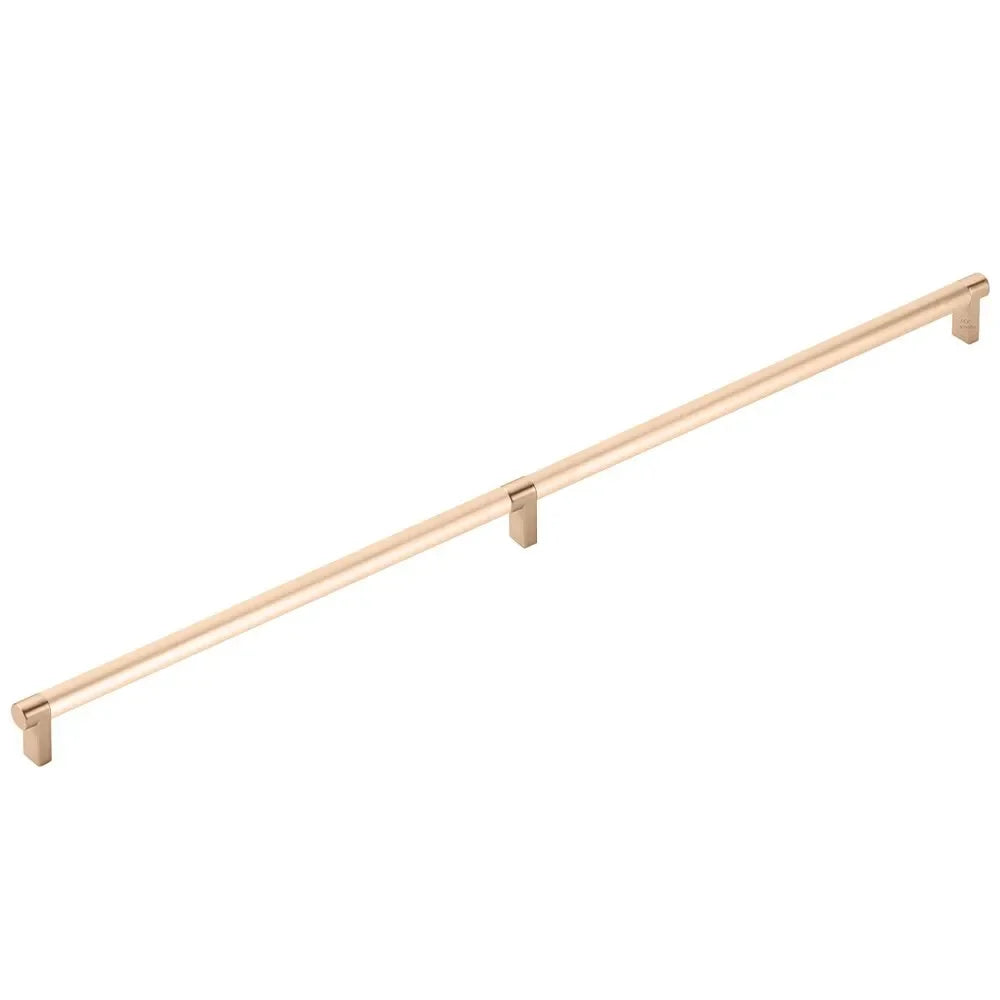 The Emtek Concealed Surface Select Rectangular Stem Smooth Appliance Pull in Satin Copper finish