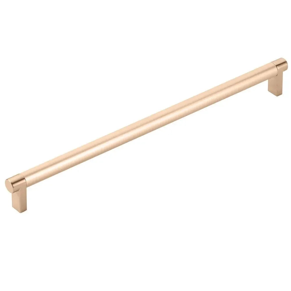 The Emtek Concealed Surface Select Rectangular Stem Smooth Appliance Pull in Satin Copper finish