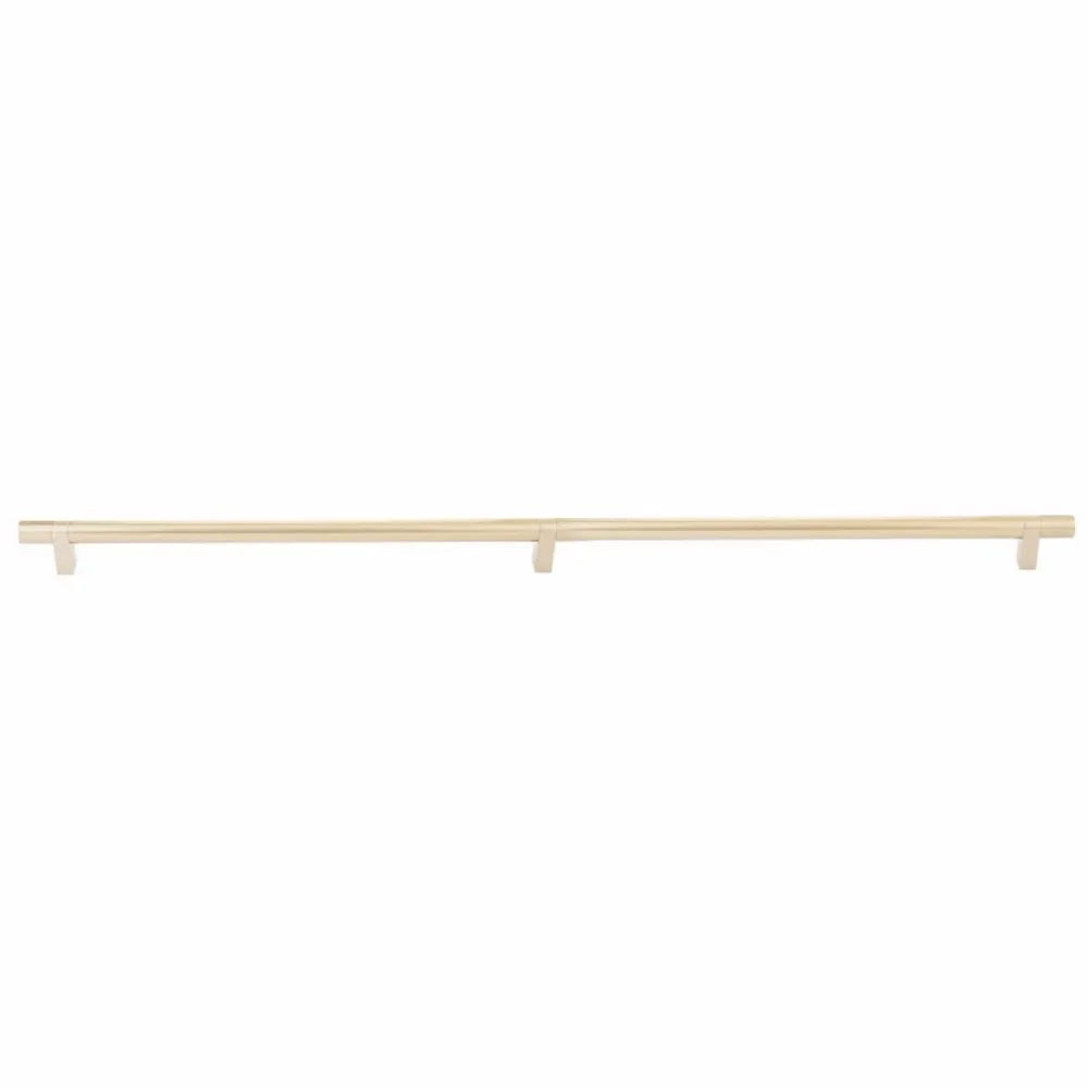 The Emtek Concealed Surface Select Smooth Appliance Bar Pull, 36" C-to-C in Satin Brass finish