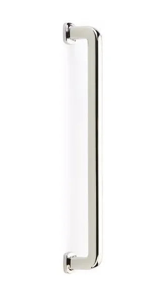 The Emtek Concealed Surface Westridge Appliance Pull in Polished Nickel finish