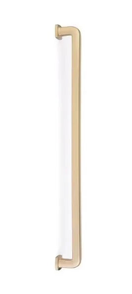 The Emtek Concealed Surface Westridge Appliance Pull in Satin Brass finish