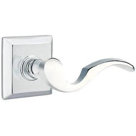 Emtek Cortina Lever With Quincy Rosette Polished Chrome