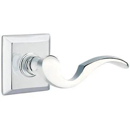 Emtek Cortina Lever With Quincy Rosette Polished Chrome