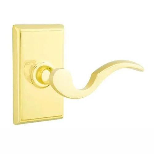 Emtek Cortina Lever With Rectangular Rosette in finish