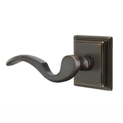 Emtek Cortina Lever With Wilshire Rosette Oil Rubbed Bronze