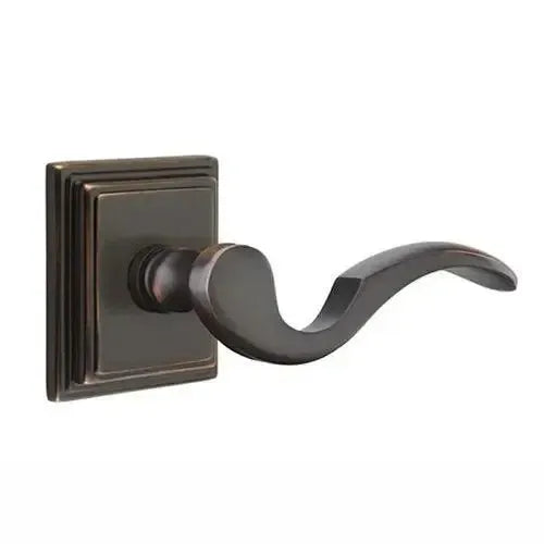 Emtek Cortina Lever With Wilshire Rosette Oil Rubbed Bronze