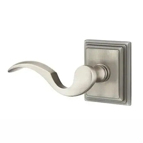 Emtek Cortina Lever With Wilshire Rosette Pewter