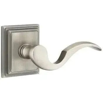 Emtek Cortina Lever With Wilshire Rosette Pewter
