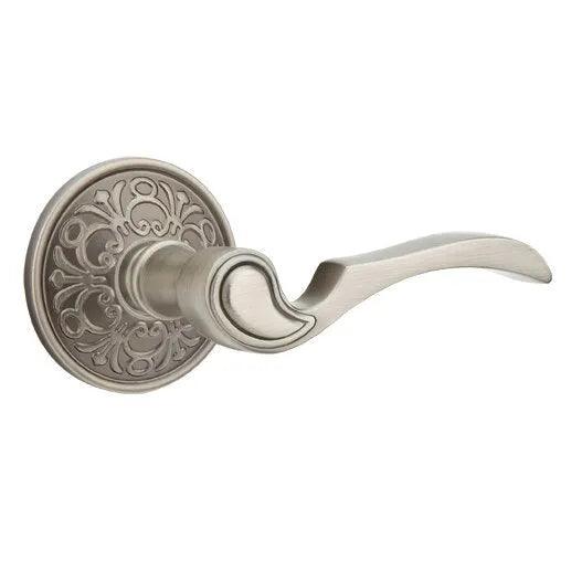 Emtek Coventry Lever With Lancaster Rosette Pewter