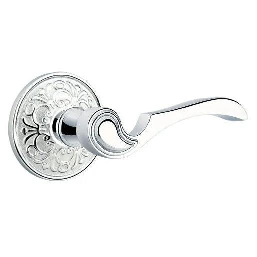 Emtek Coventry Lever With Lancaster Rosette Polished Chrome