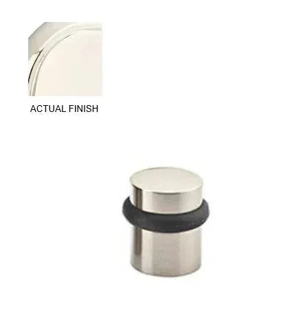 Emtek Cylinder Floor Bumper Door Stop Lifetime Polished Nickel