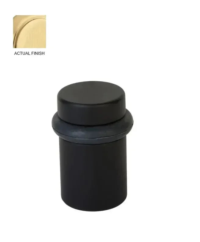 Emtek Cylinder Floor Bumper Door Stop Satin Brass