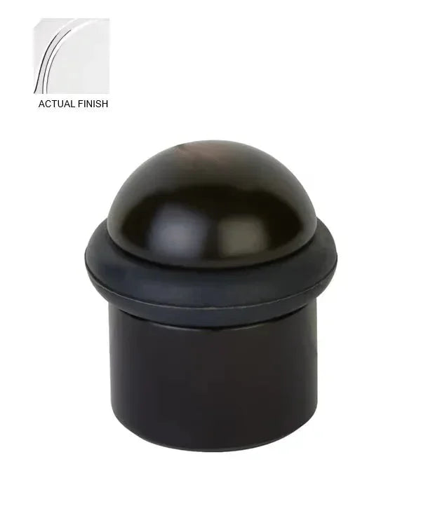 Emtek Cylinder Floor Bumper with Dome Cap Polished Chrome