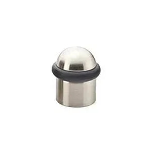 Emtek Cylinder Floor Bumper with Dome Cap Satin Nickel