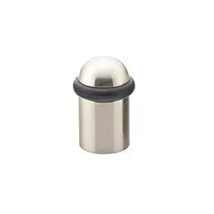 Emtek Cylinder Floor Bumper with Dome Cap Satin Nickel
