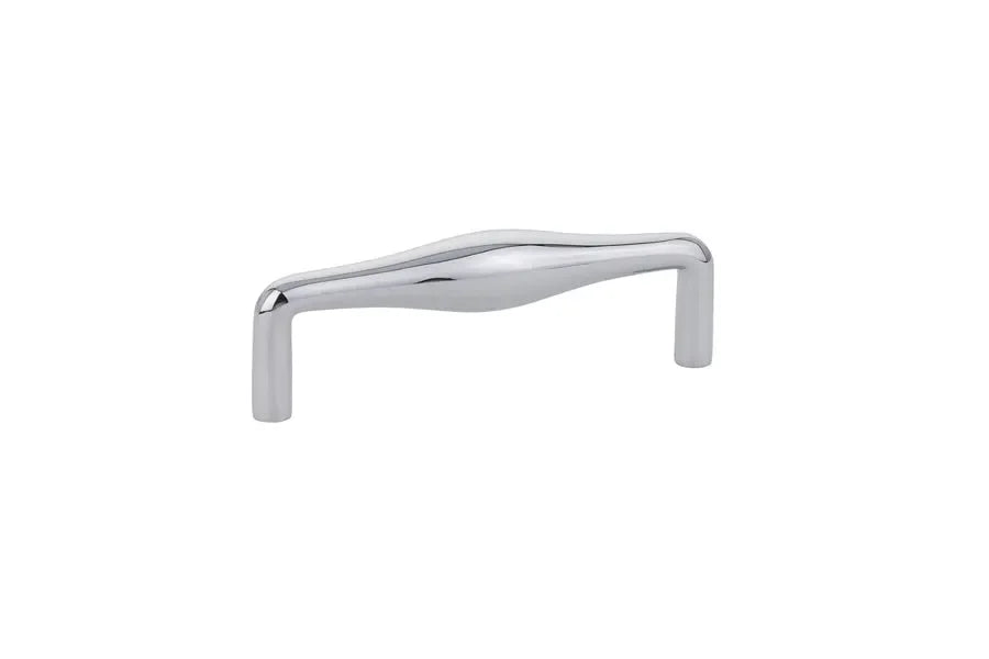 The Emtek Dane Cabinet Pull, 4" Center to Center in Polished Chrome finish