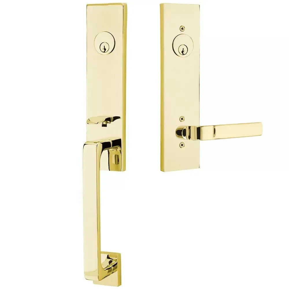 EmtekEmtek Davos Handleset with Interior Aston Lever in 