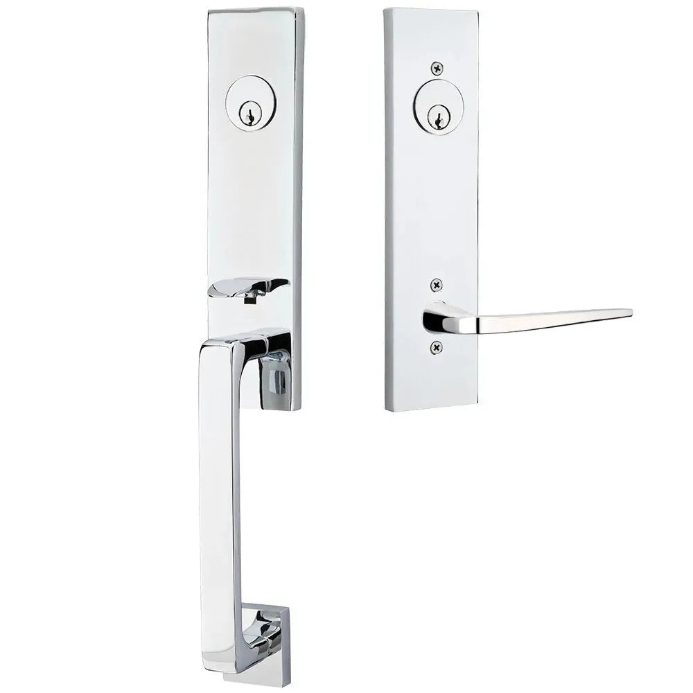 EmtekEmtek Davos Handleset with Interior Athena Lever in 