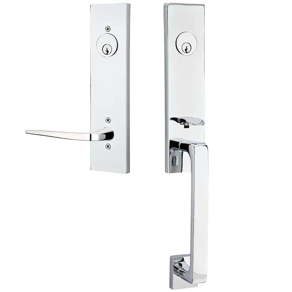 EmtekEmtek Davos Handleset with Interior Athena Lever in 