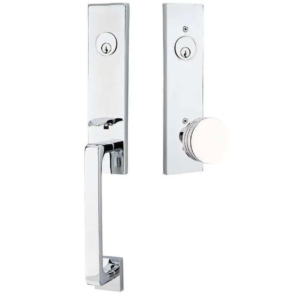 EmtekEmtek Davos Handleset with Interior Bern Knob in 