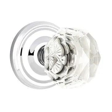EmtekEmtek Diamond Crystal Knob with Regular Rosette in 