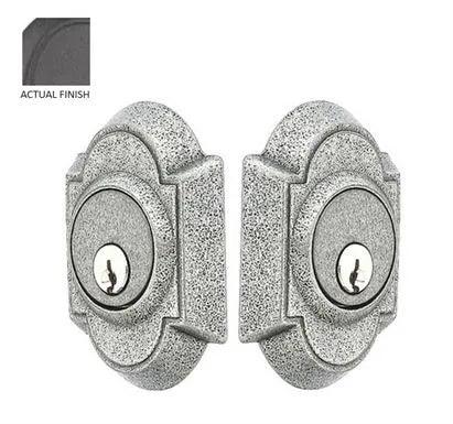 Emtek Double Cylinder #1 Wrought Steel Keyed Deadbolt Flat Black Steel