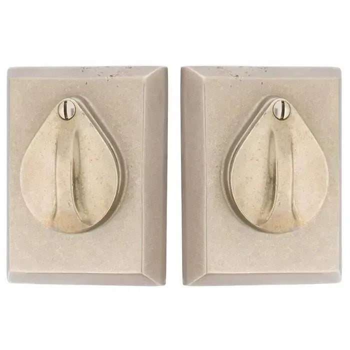 EmtekEmtek Double Cylinder #3 Sandcast Bronze Keyed Deadbolt with Flap in 