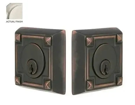 EmtekEmtek Double Cylinder Arts & Crafts Keyed Deadbolt in 