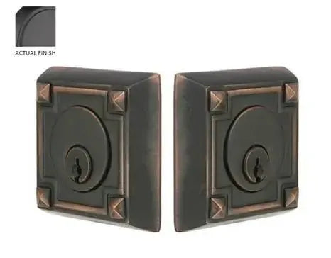 EmtekEmtek Double Cylinder Arts & Crafts Keyed Deadbolt in 