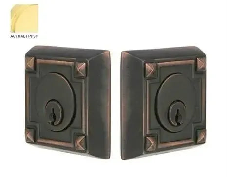 EmtekEmtek Double Cylinder Arts & Crafts Keyed Deadbolt in 