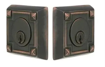 EmtekEmtek Double Cylinder Arts & Crafts Keyed Deadbolt in 