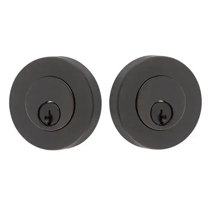EmtekEmtek Double Cylinder Modern Disc Keyed Deadbolt in 