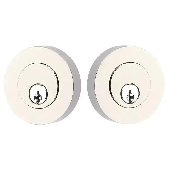 EmtekEmtek Double Cylinder Modern Disc Keyed Deadbolt in 
