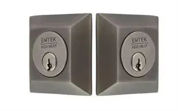 EmtekEmtek Double Cylinder Quincy Keyed Deadbolt in 