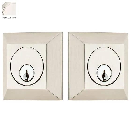 Emtek Double Cylinder Quincy Keyed Deadbolt in Polished Nickel finish