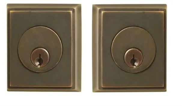 Emtek Double Cylinder Rectangular Keyed Deadbolt Oil Rubbed Bronze
