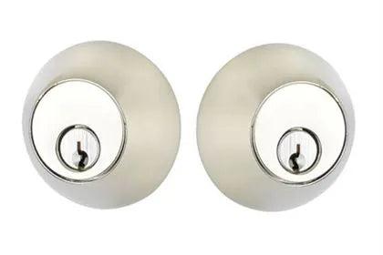 Emtek Double Cylinder Regular Keyed Deadbolt in Polished Nickel finish