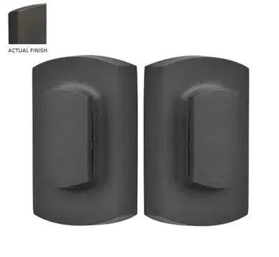 EmtekEmtek Double Cylinder Ridgemont Sandcast Bronze Keyed Deadbolt with Flap in 