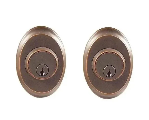 EmtekEmtek Double Cylinder Saratoga Keyed Deadbolt in 
