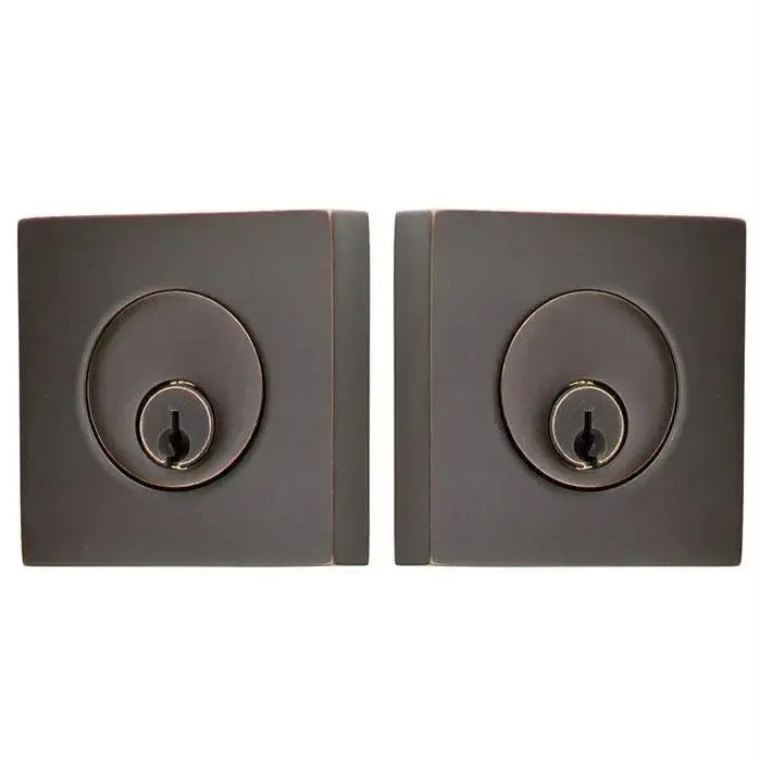 EmtekEmtek Double Cylinder Square Keyed Deadbolt in 