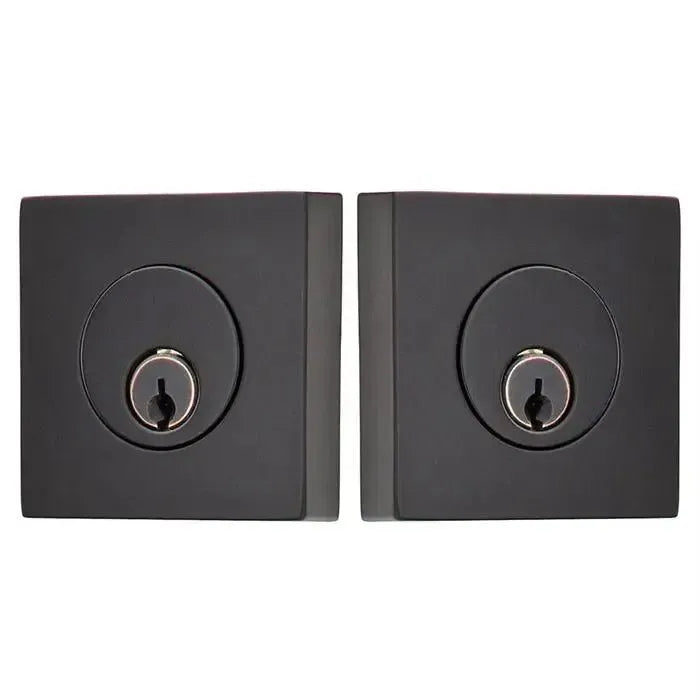 EmtekEmtek Double Cylinder Square Keyed Deadbolt in 