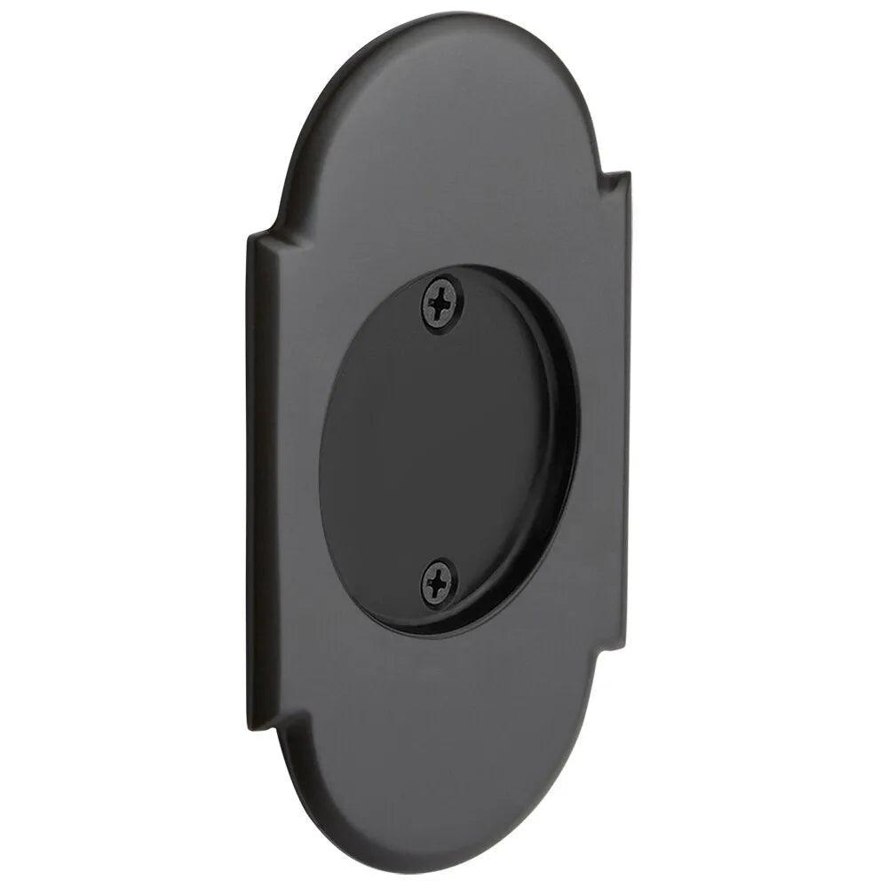 Emtek Dummy #8 Pocket Door Tubular Lock-For Double Door Application in Flat Black finish